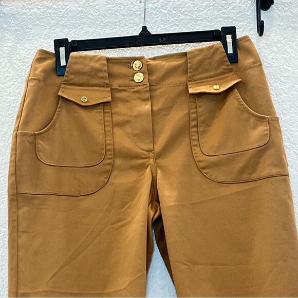 St. John Sport by Marie Gray Straight Leg Trousers in Saddle size 4 - Picture 4 of 12